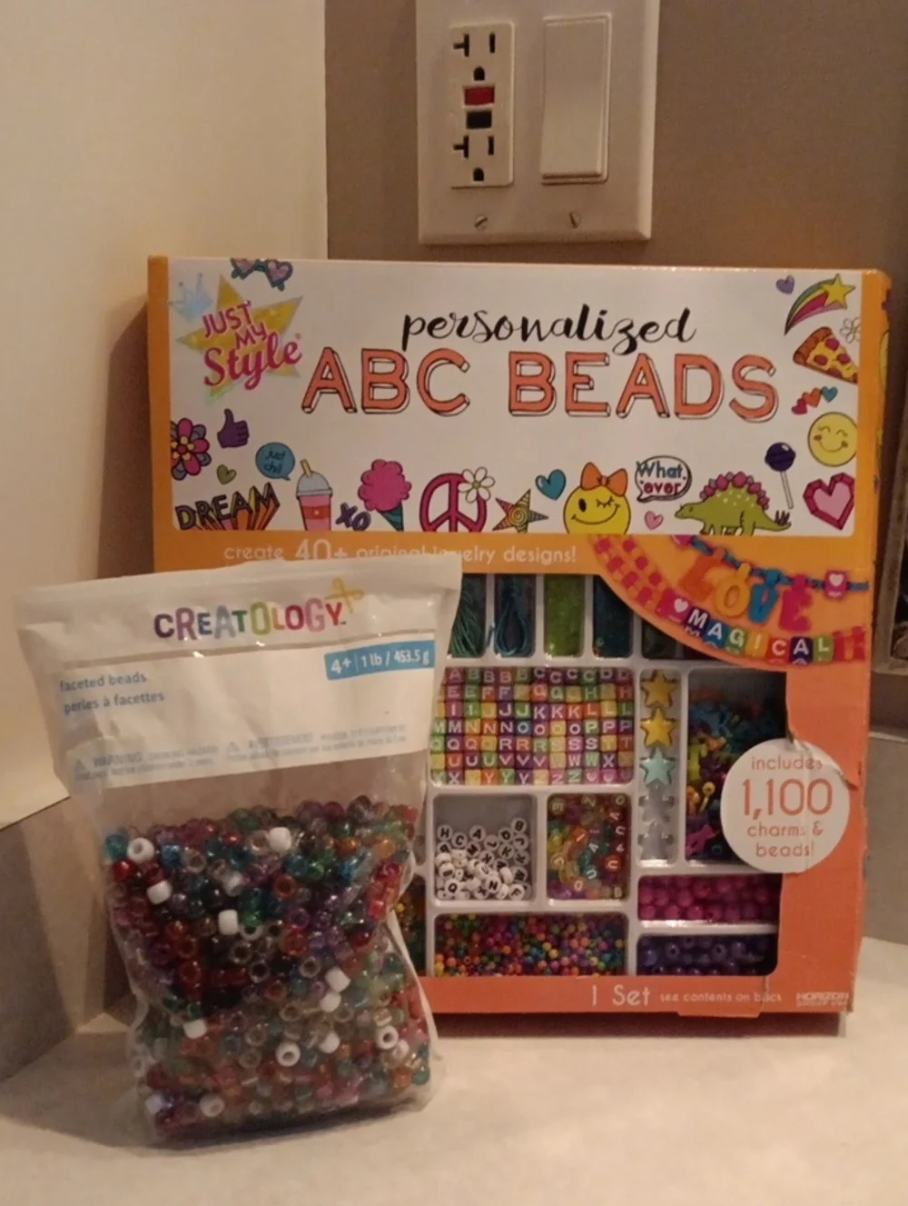 Personalized ABC Beads Jewelry Kit - Multicolor